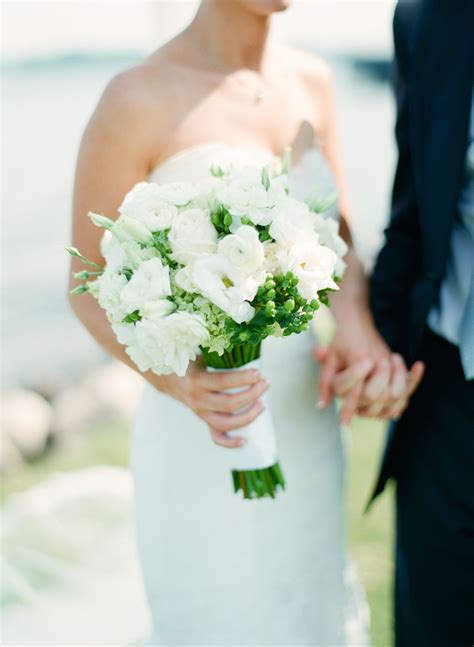 White Bridal Bouquet with Ranunculus