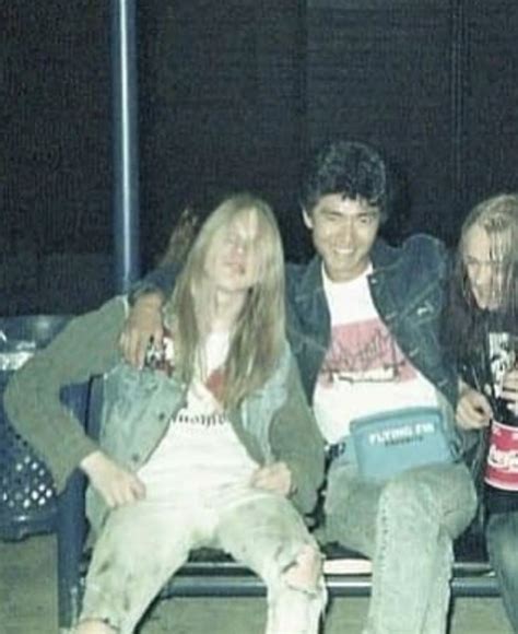 Picture of Per Yngve Ohlin (Dead) and Øystein Aarseth (Euronymous) from "Mayhem" with a Friend ...