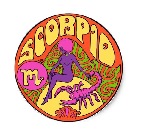 Scorpio Zodiac Sticker 3" | Nico & Bullitt