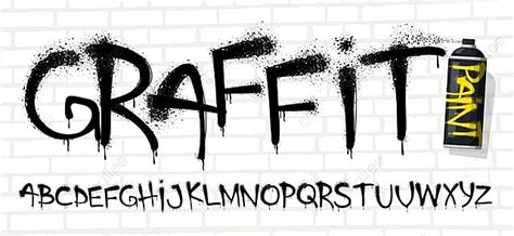 Spray Graffiti Font Template Download on Pngtree