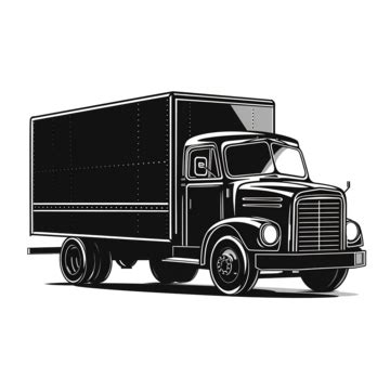 Delivery Truck Vector Concept Black Illustration, Delivery, Truck, Vector PNG Transparent Image ...