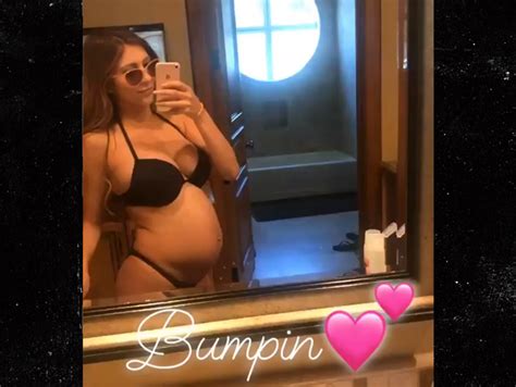 Denise Garcia, Lonzo Ball’s girlfriend, flashes baby bump on Instagram