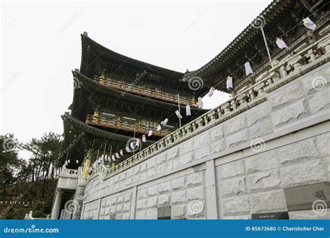 Temple in busan Korea. stock photo. Image of beauty, background - 85673680