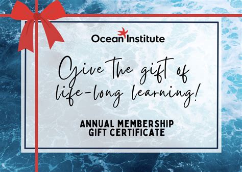 Annual Membership - Ocean Institute