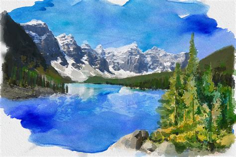 Alberta Landscape 13 Painting by Mahnoor Shah - Fine Art America