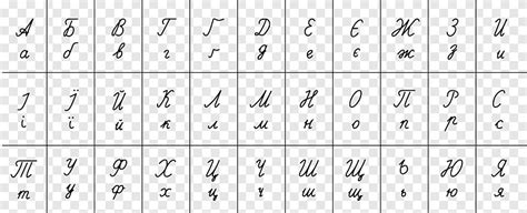 Cyrillic Cursive Alphabet Russian Cursive Alphabet Chart Novocom Top ...