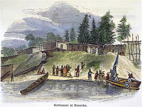 Roanoke: Colony, C1587 Photograph by Granger