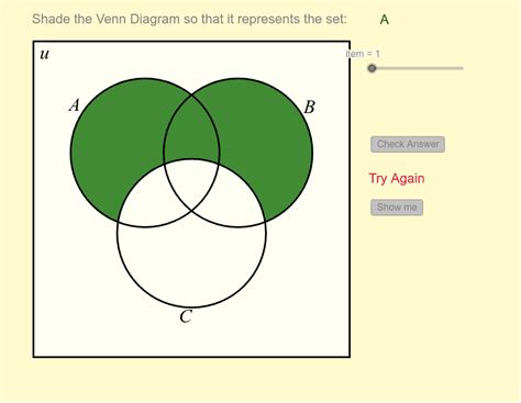 Venn Diagram (3 Sets) – GeoGebra