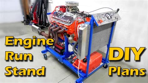 DIY Folding Engine Run Stand Build Plans for Ford, GM, and Mopar