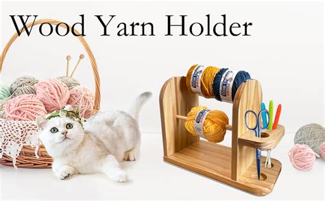 Amazon.com : Hgfunlux Yarn Holder Dispenser for Crocheting,Crochet Yarn ...