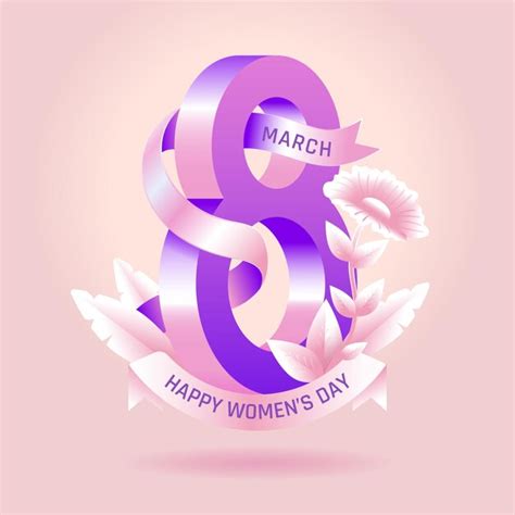 Premium Vector | 8th of march women's day illustration