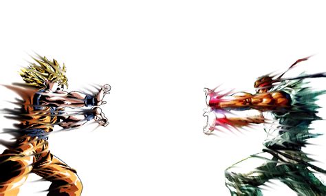 Goku vs Ryu by clebersan on DeviantArt