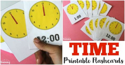 Telling Time Flashcards - FB - Look! We're Learning!