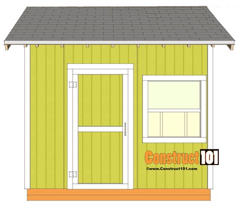 Shed Plans - 10x10 Gable Shed - Construct101