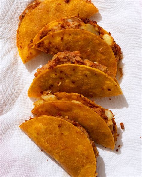 Tacos dorados de papa con chorizo (Fried potato tacos with chorizo) - Chicano Eats