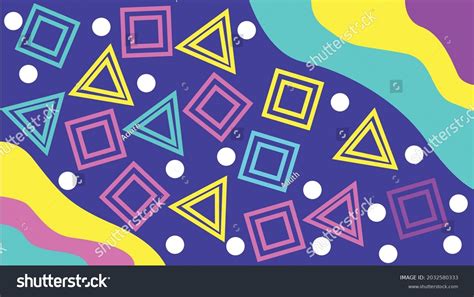 Memphis Background Design Wallpaper Stock Vector (Royalty Free) 2032580333 | Shutterstock