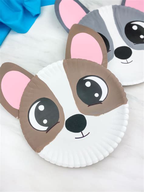 Paper Plate Dog Craft For Kids [Free Template]