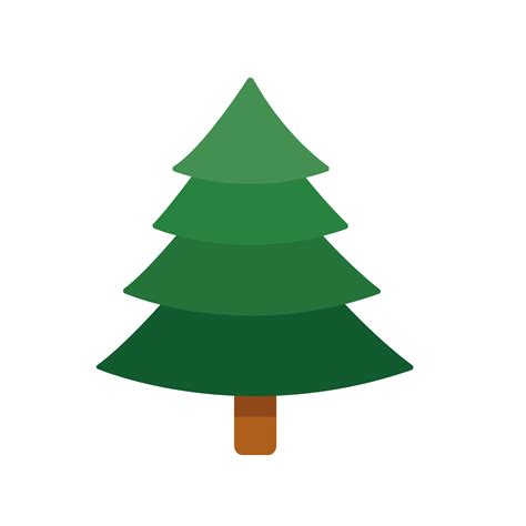 simple Christmas tree illustration 12414543 PNG