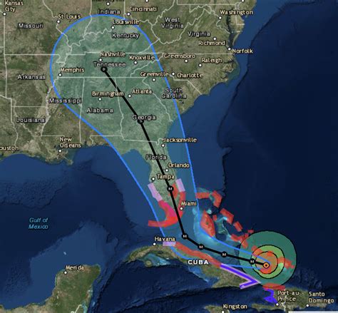 Hurricane Irma Wind Speed Map