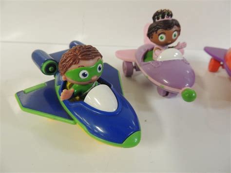 PBS Kids Super Why! Why Flyer Vehicles Complete Set Toys RARE Whyatt ...