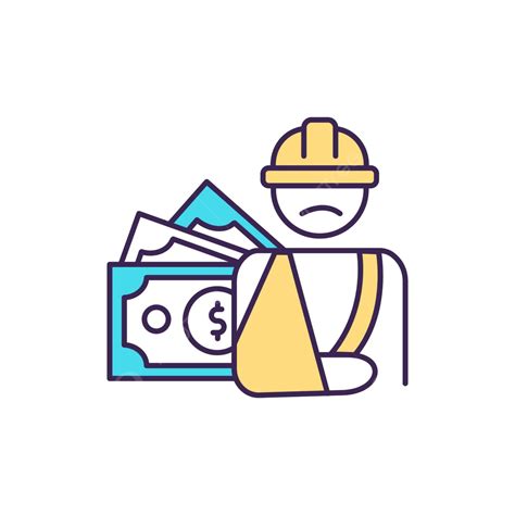 Worker Compensation Rgb Color Icon Logotype Injury Icon Vector, Logotype, Injury, Icon PNG and ...