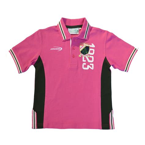 Pink Green Shamrock Crest 1823 Kids Polo | Dublin Gift Company
