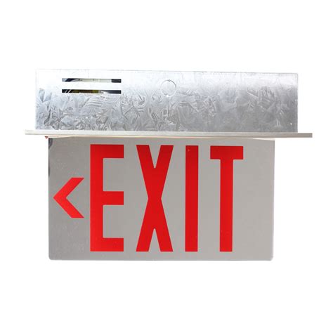 Pinnacle Lighting SP-LED-EDGELIT-CR-2-RM7-SS-ISO LED Edgelit Exit Sign - Walmart.com