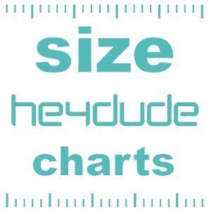 Hey Dude shoes size chart and fitting guide