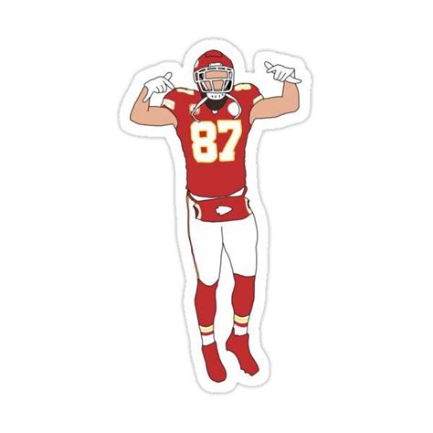 "Kansas City Chiefs Travis Kelce" Sticker for Sale by phinsup | Travis kelce, Kansas city chiefs ...