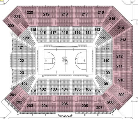 Galen Center :: Seating Diagram