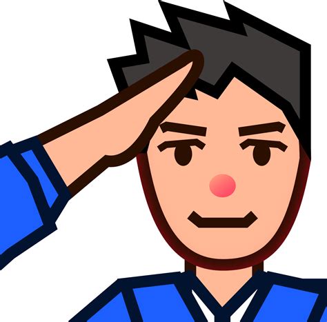 "hand salute" Emoji - Download for free – Iconduck