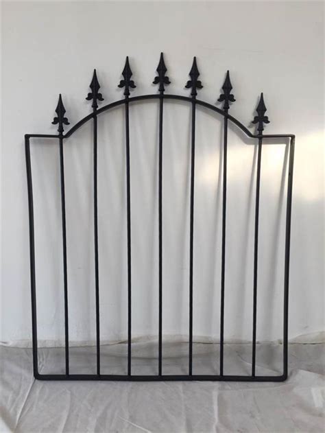 METAL GARDEN GATE BLACK WROUGHT IRON SMALL GATES MODERN WALL STEEL 11 STYLES | eBay