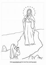 Lourdes Lady Coloring Catholic Teacherspayteachers Kids Sketch  sketch template