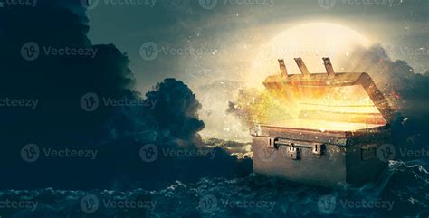 Open the glowing ancient treasure chest 3356935 Stock Photo at Vecteezy