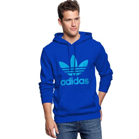 Lyst - Adidas Hoodie Adi Originals Trefoil Hoodie in Blue for Men