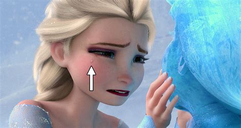 Anna and Elsa's teardrops