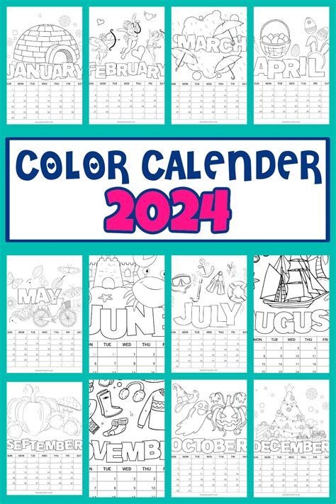 2024 Holiday Calendar Pdf Printable Coloring - Chris Delcine