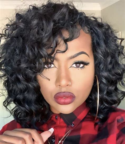 7+ Awesome Black Curly Bob Hairstyles With Weave