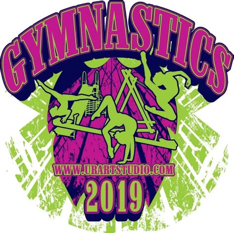 GYMNASTICS ADJUSTABLE LOGO DESIGN 670 | | URARTSTUDIO - logos, paintings, art lessons