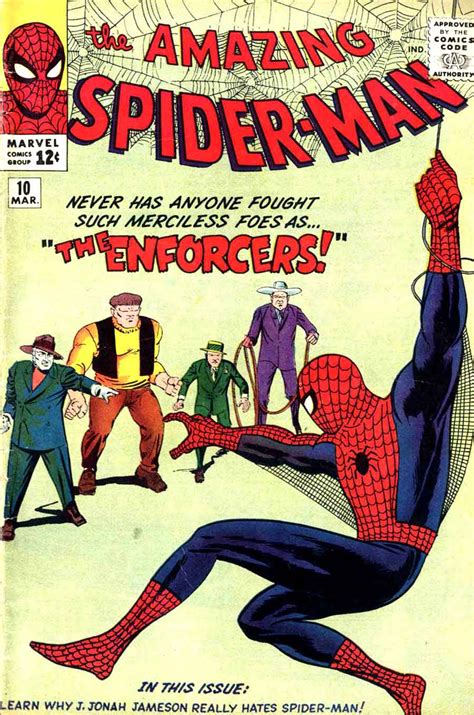 Amazing Spider-man #10 - Steve Ditko art & cover + 1st Enforcers ...