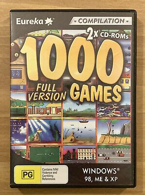 1000 Full Version Games ~ PC ~ 2X CDs ~ PG | eBay