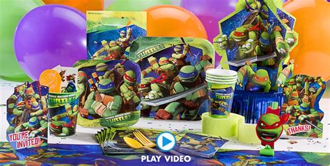 Teenage Mutant Ninja Turtles Party Supplies - Ninja Turtle Birthday ...