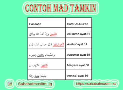 Contoh Mad Tamkin : Pengertian, Hukum dan Cara Membacanya