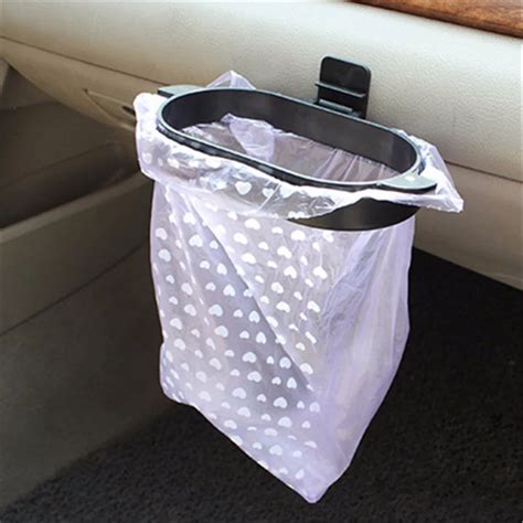 Car Styling Trash Bag Holder with 40pcs Garbage Bag Car Hanging Rubbish Bin Car Rubbish ...