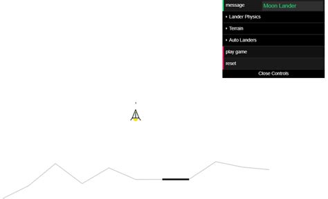 Moon Lander Game in JavaScript - thecoderover