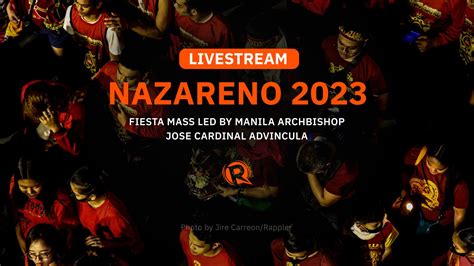 LIVESTREAM: Fiesta Mass for Nazareno 2023