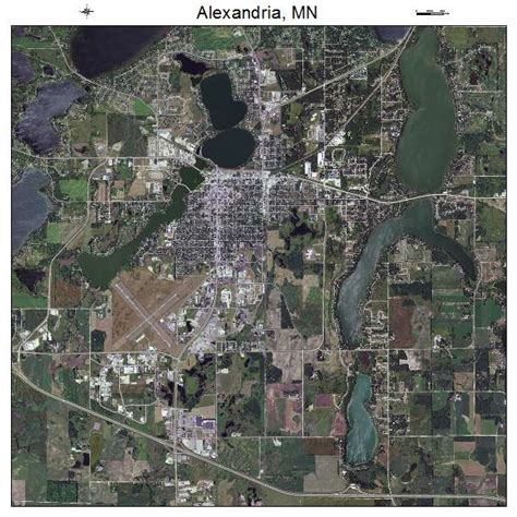 Aerial Photography Map of Alexandria, MN Minnesota