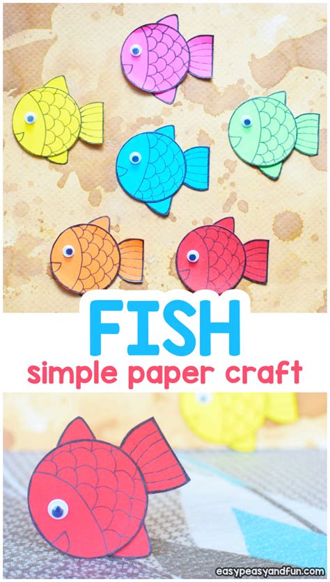 Simple Paper Fish Craft - Easy Peasy and Fun