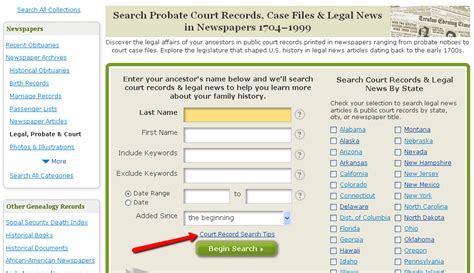 Researching Legal, Probate & Court Records Found in Newspapers