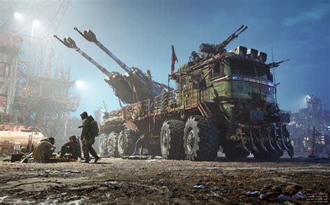 Wasteland Fortunes by Marek Denko | Transport | 3D | CGSociety | Zombie survival vehicle, Post ...